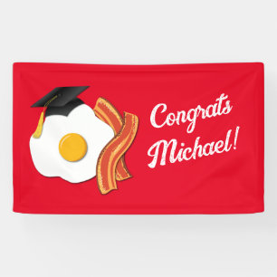 Ontbijt Brunch Afstudeerfeest Spandoek
