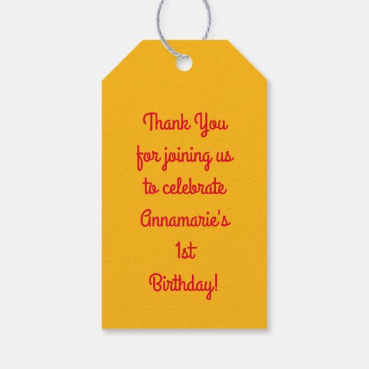 Ontbijt Brunch Verjaardagsfeest Cadeaulabel (Achterkant)