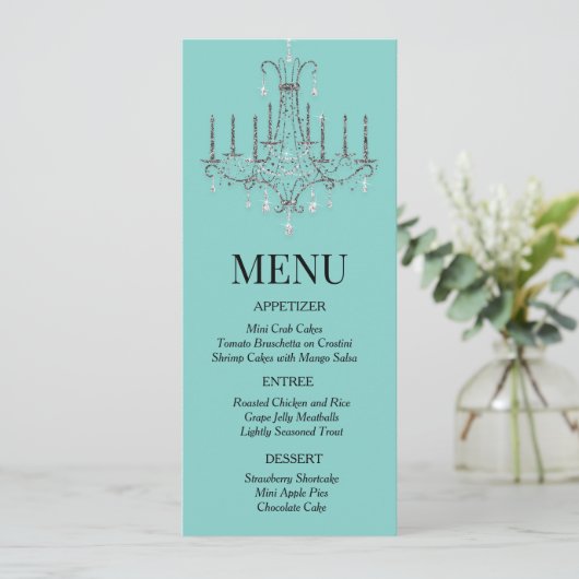 Ontbijt in het menu Luhandelier (Staand voorkant)