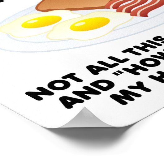 Ontbijt in het Poster van Bed Funny (Hoek)