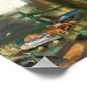 Ontbijt in Loggia, Sargent 1910 Poster (Hoek)