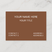 Ontbijt is tijd voor het ontbijtcafé visitekaartje (Achterkant)