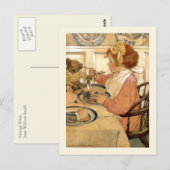 Ontbijt met Teddy Bear Briefkaart (Voorkant / Achterkant)