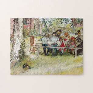 Ontbijt onder de Big Birch door Carl Larsson Legpuzzel