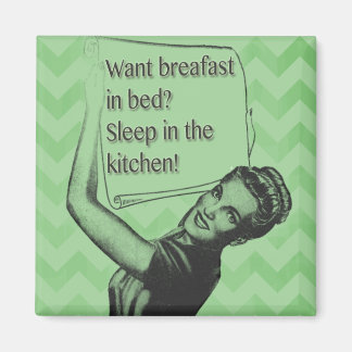 Ontbijt op bed? magneet