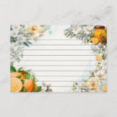 Ontbijt op bed Recept Kaart (Achterkant)