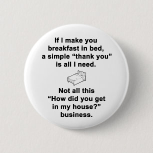 Ontbijt op Bed Ronde Button 5,7 Cm