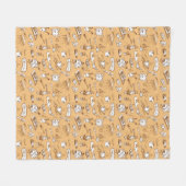 Ontbijt patroon 2 fleece deken (Voorkant (Horizontaal))