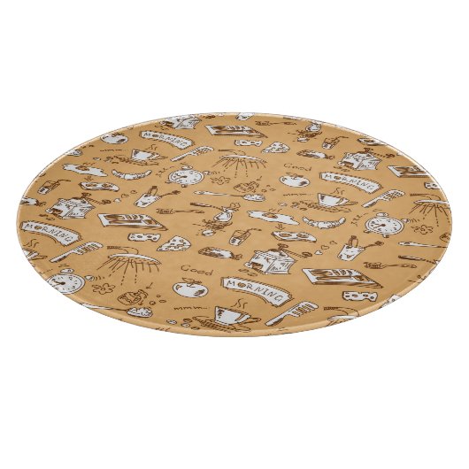 Ontbijt patroon 2 snijplank (Hoek)