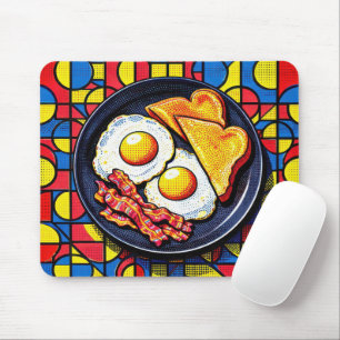 Ontbijt Pop Art Muismat