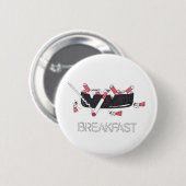 "Ontbijt" Ronde Button 5,7 Cm (Voorkant /achterkant)