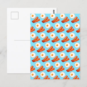 Ontbijt spek en ei briefkaart