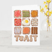 Ontbijt Toast Kaart (Gele Bloem)