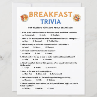 Ontbijt Trivia Game