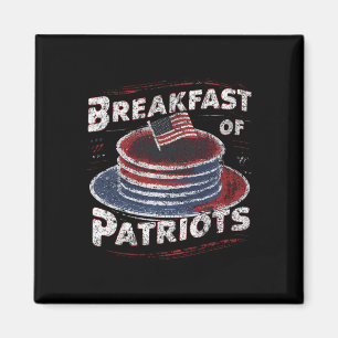 Ontbijt van Patriots Pancake Amerikaanse taart 4e Magneet