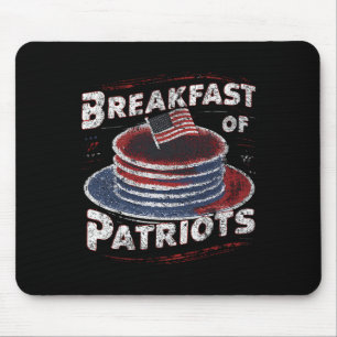 Ontbijt van Patriots Pancake Amerikaanse taart 4e  Muismat