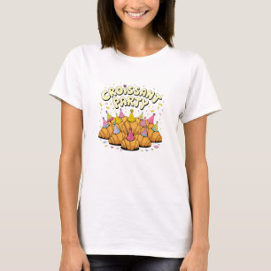 Ontbijt vieren met Croissant Design T-shirt