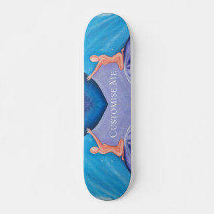 Ontbijten - olie schilderen skateboard
