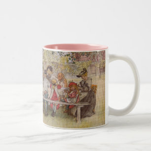 Ontbijten onder de Big Birch Tweekleurige Koffiemok