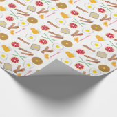 Ontbijtend patroonpapier cadeaupapier (Hoek)