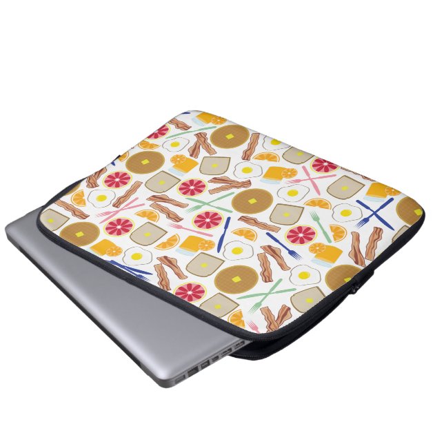 Ontbijtende Foods Electronics Bag Laptop Sleeve (Voorkant onderkant)