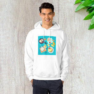 Ontbijtende voedingsmiddelen hoodie