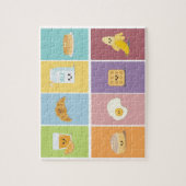 Ontbijtende voedingsmiddelen Puzzle Legpuzzel (Verticaal)