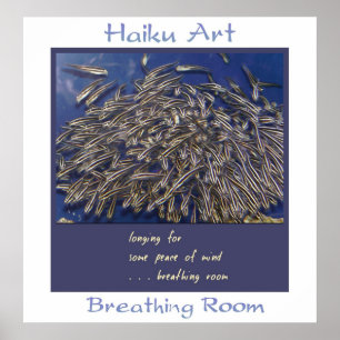 Ontbijtende zaal Haiku Art Print