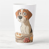 ontbijthond latte mok (Voorkant)