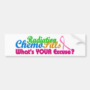 Ontbijtkanker Chemo Pardon Design Bumpersticker
