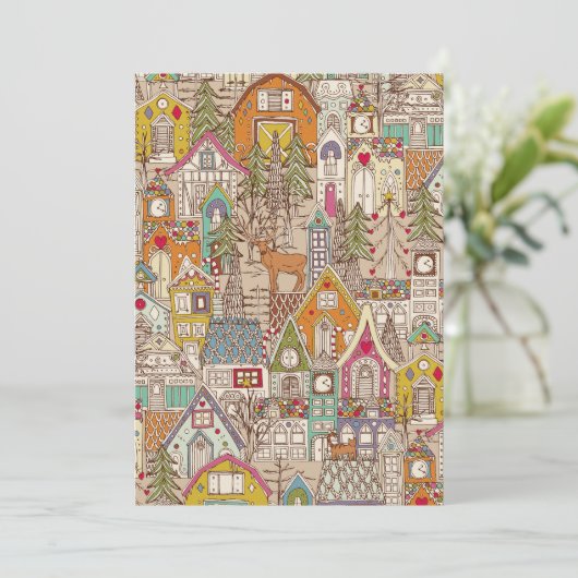 ontbijtkoek feestdagenkaart (Staand voorkant)