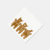 ontbijtkoek - handschilderd servet (Hoek)