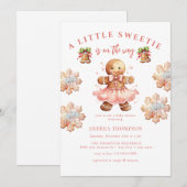 ontbijtkoek | Kerst Baby shower Kaart (Voorkant / Achterkant)