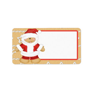 Ontbijtkoek Kerstman Etiket