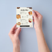 Ontbijtmenu, Restaurantmenu, Cafe Marketing Flyer (Hand)