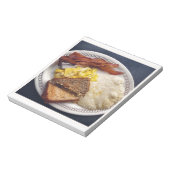 Ontbijttijd - Bacon Eggs Toast Grits Notitieblok (Gedraaid)