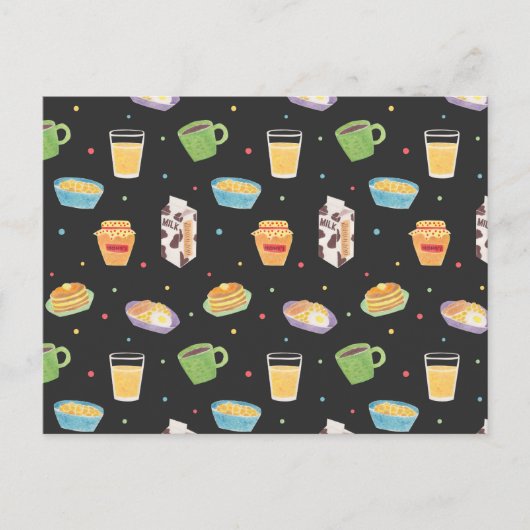 Ontbijttijd Briefkaart (Voorkant)