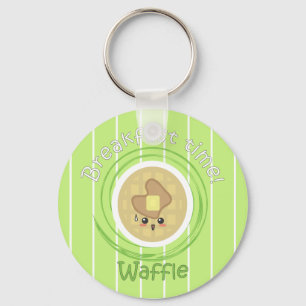 Ontbijttijd - Waffle Sleutelhanger