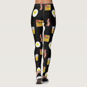 ontbijtvoeding, broedeieren, wafels, bacteriën leggings (Achterkant)