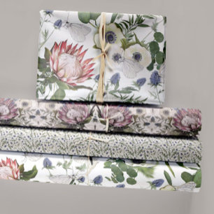 Ontbinding van Floral Butterfly Garden Inpakpapier Vel
