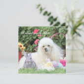 Ontbreek je op de Paaspoehond-platte kaart (Staand voorkant)