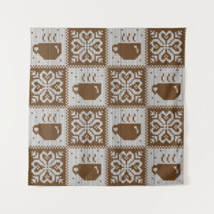 Ontbreekt  winterpatroon, naadloos decoratief wandkleed
