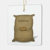 Ontbreken van aardappelen Funny Storage Instructio Keramisch Ornament (Links)