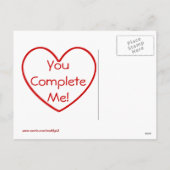 Ontbrekend Briefkaart Valentijn (Achterkant)