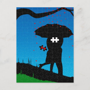 Ontbrekend hart briefkaart