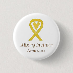 Ontbrekend in actie (MIA) Bewustmakingspijn van he Ronde Button 3,2 Cm