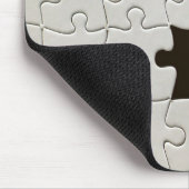 Ontbrekend Jigsee Puzzle Piece White Muismat (Hoek)