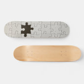 Ontbrekend Jigsee Puzzle Piece White Skateboard (Horizontaal)