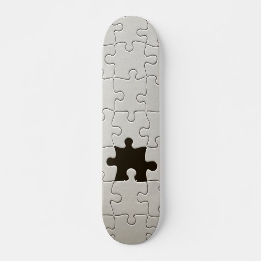 Ontbrekend Jigsee Puzzle Piece White Skateboard (Voorkant)