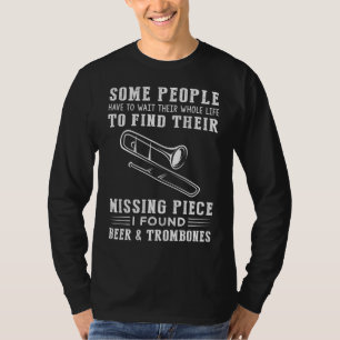 Ontbrekend stuk gevonden: bier en trombone! t-shirt
